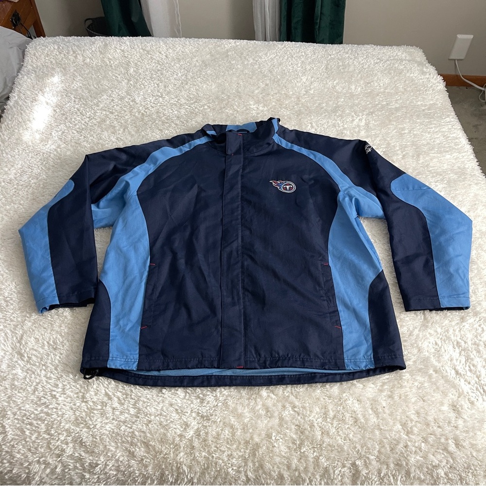 Tennessee Titans NFL Reebok Men's Full-Zip Windbreaker Jacket - Size 2XL